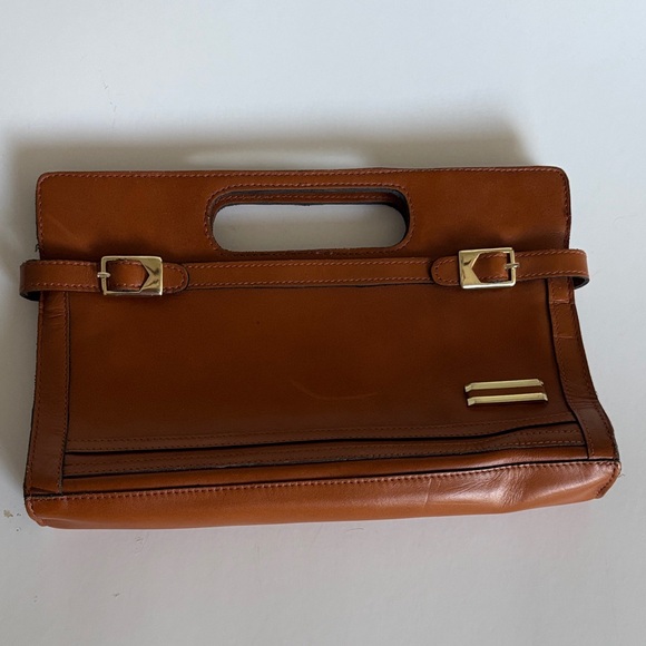 Berman'S Handbags - Berman's 80's Elegant Brown Leather Handbag